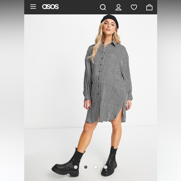 NWOT ASOS Glamorous Bloom oversized maternity dress - Picture 2 of 4